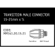 Marley Philmac Transition Male Connector 15-21mm x ¾ - MM341.20.15.21